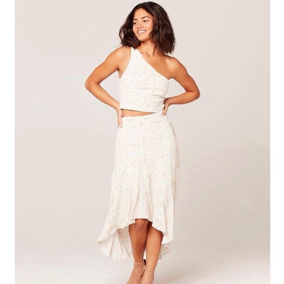 NWT L*SPACE Heat Wave Skirt in Wild Oleander - Picture 2 of 5